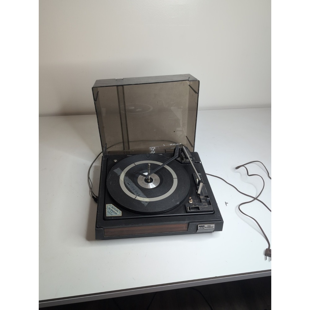 BSR McDonald 4900AX Turntable Vinyl Record Player w/Dust Cover